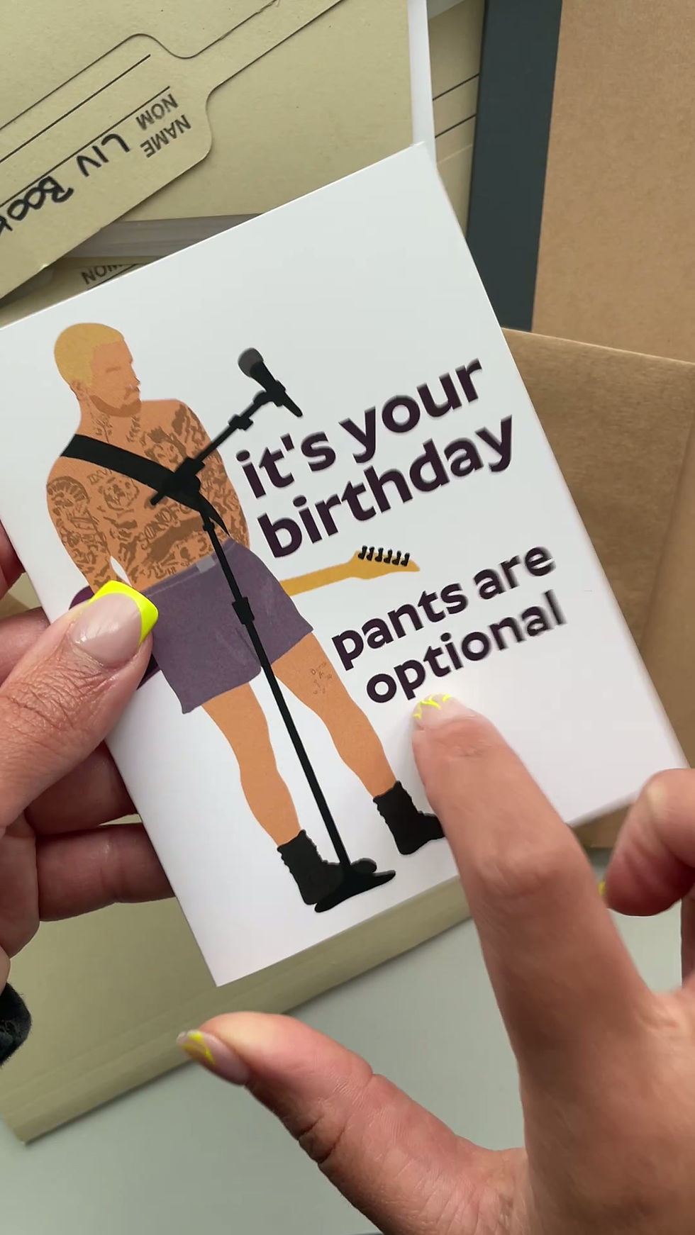 Thumbnail: It's Your Birthday, Pants Are Optional - Greeting Card