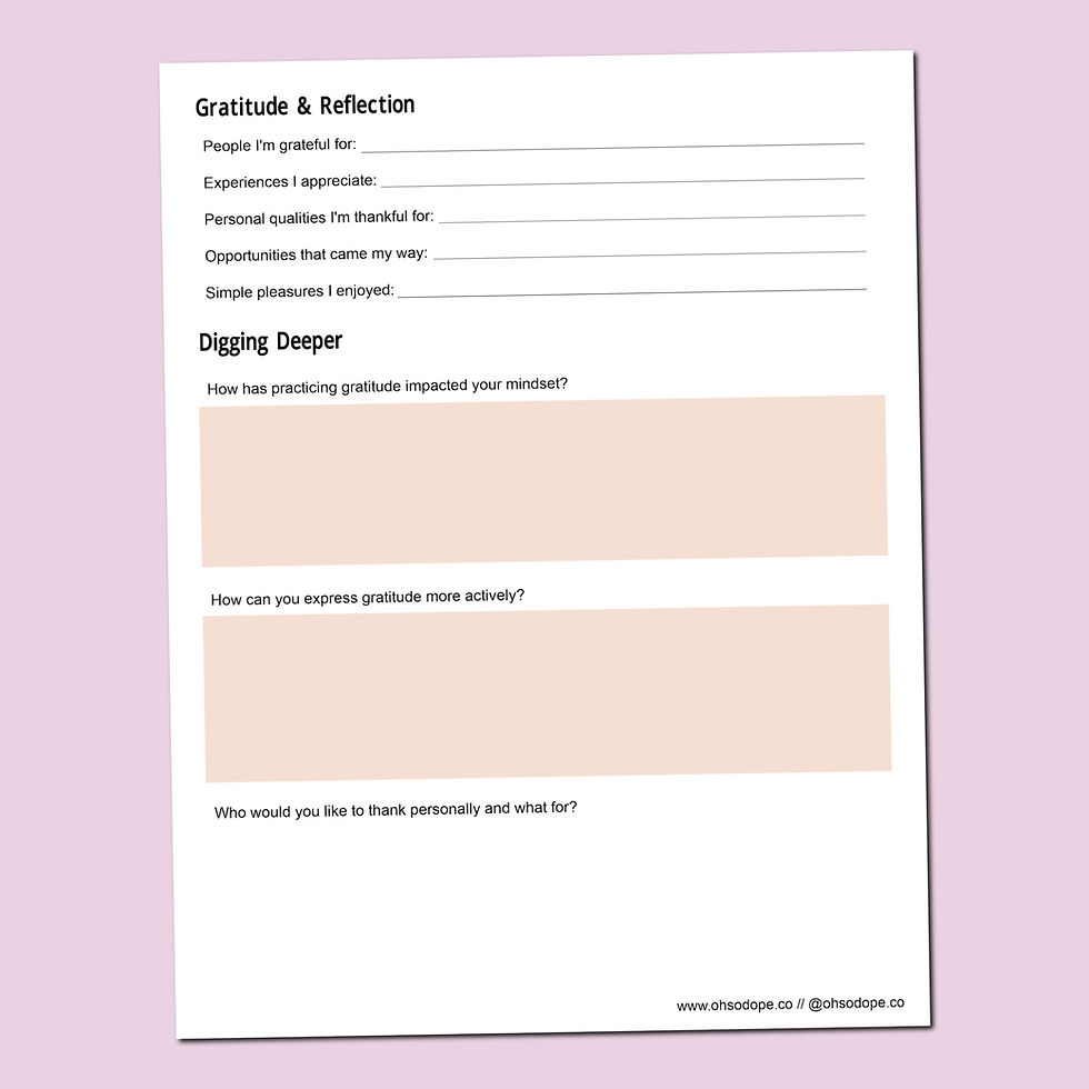 Thumbnail: Reflection & Growth Workbook (4 pages) - Fillable PDF /iPad Download/Print