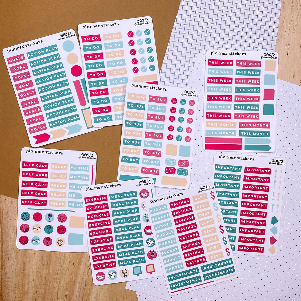 Planner Stickers - Design 2