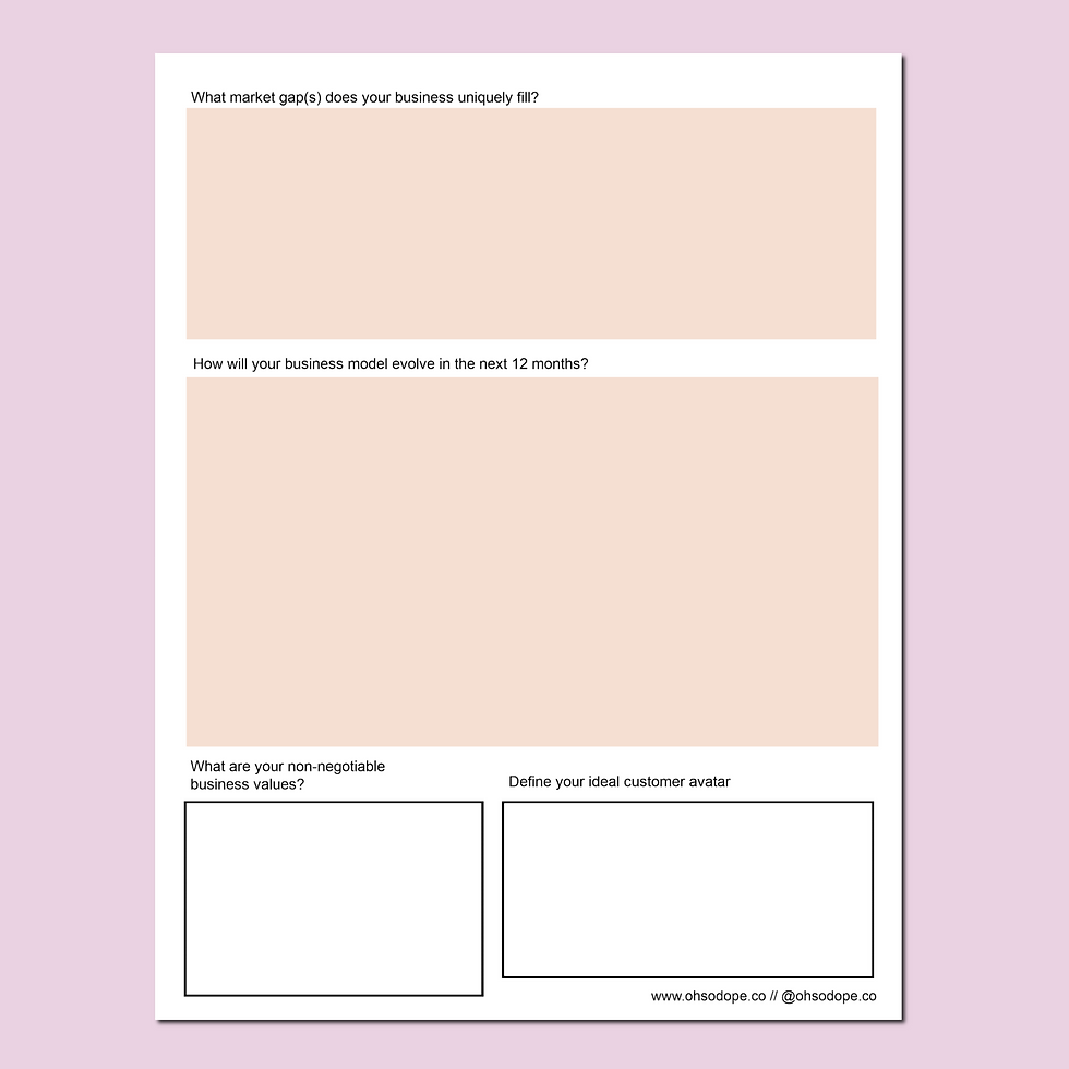 Thumbnail: Entrepreneur "Game Plan" Workbook (5 pages) - Fillable PDF