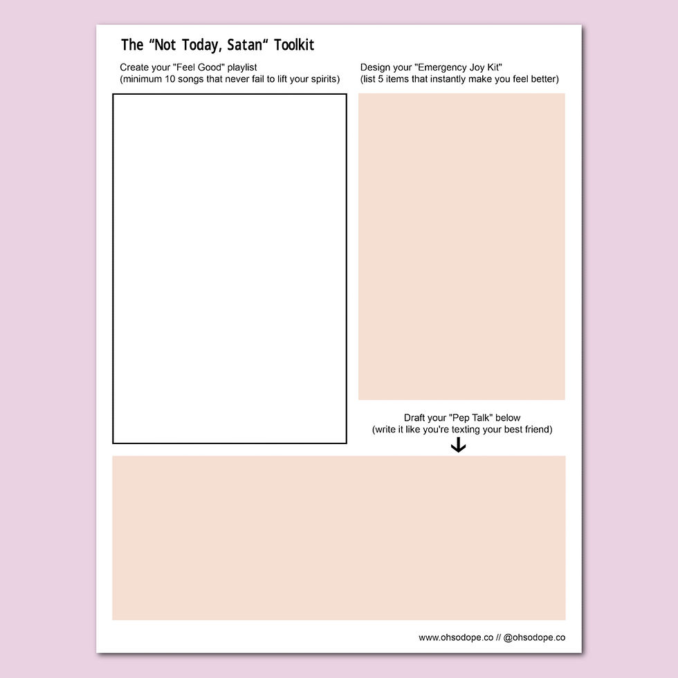 Thumbnail: "Funk Off" - Getting out of a Funk Workbook (7 pages) - Fillable PDF