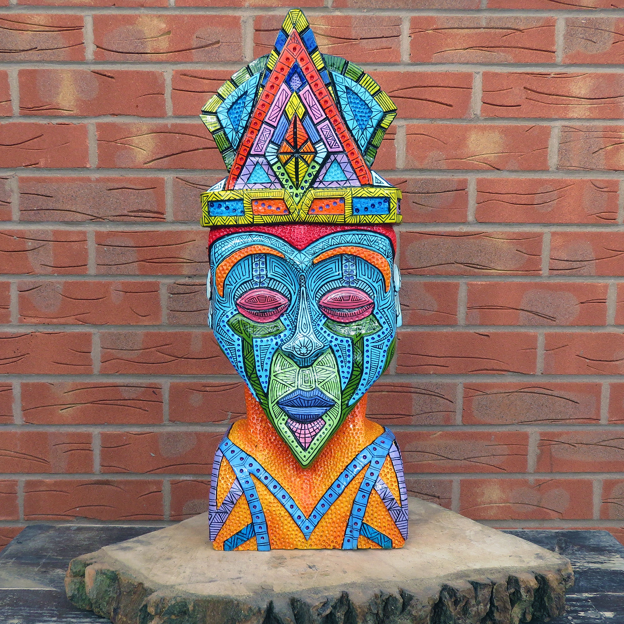 Tribal Head Carving Two