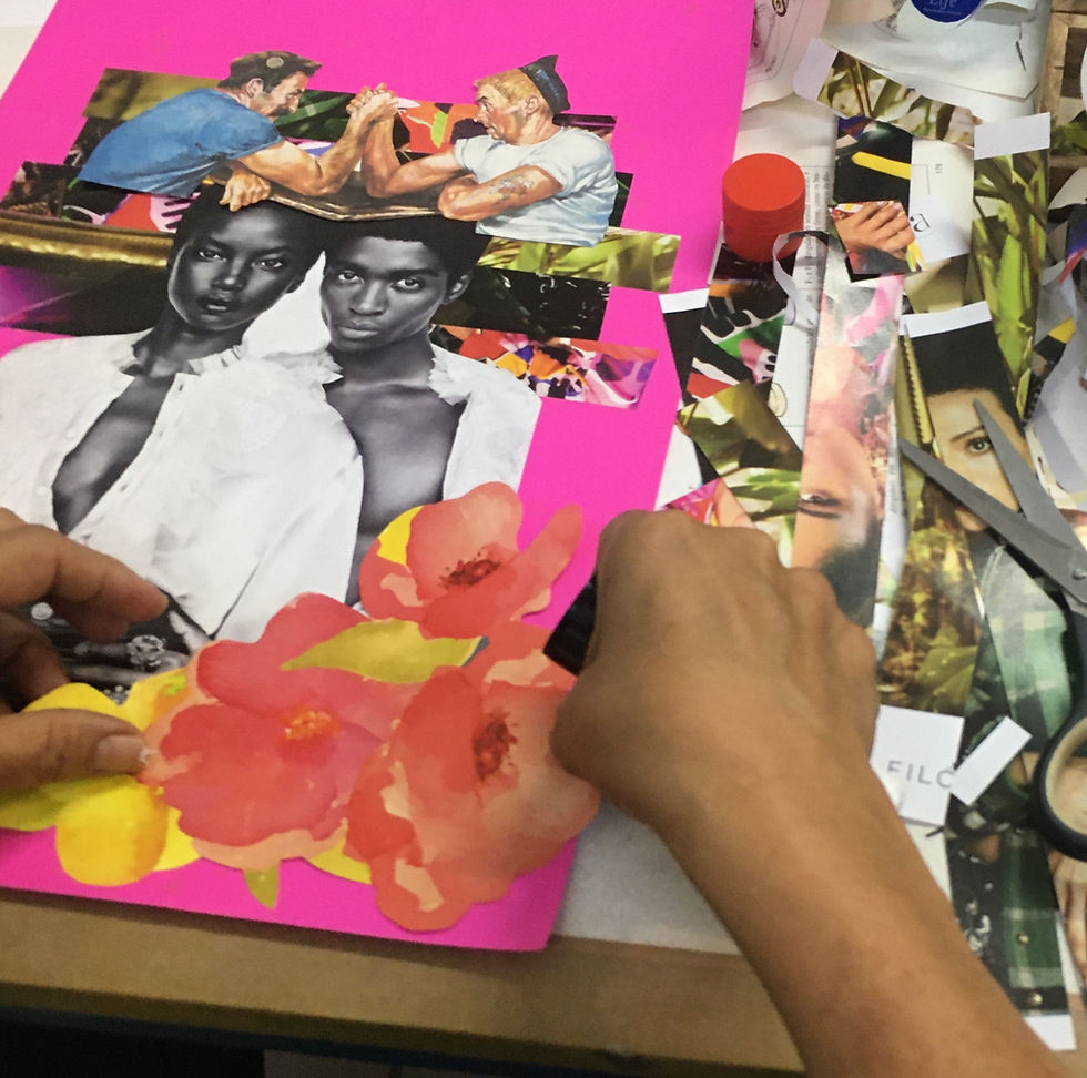 Oficina de Colagem / Faferia / Janeiro 2020