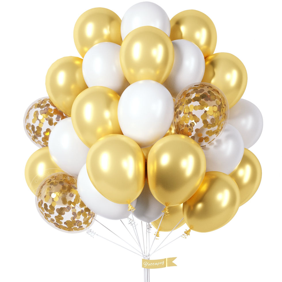 Miniature : Ballons assortiments confettis x30