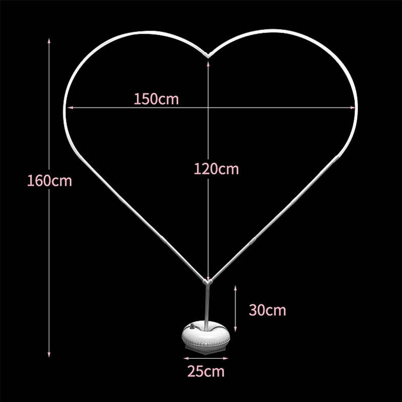 Arche ballons en coeur