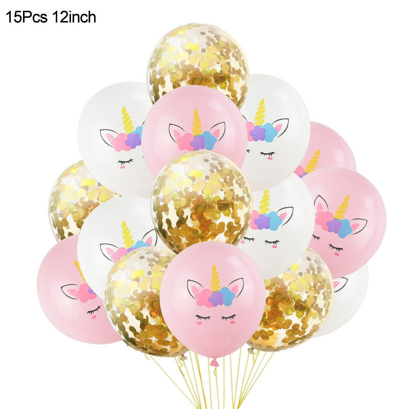 Thumbnail: Assortiment ballons Hélium licorne 