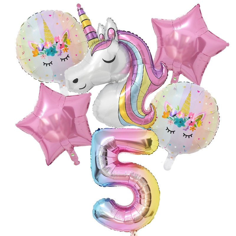 Miniaturbild: Assortiment ballons Hélium licorne 