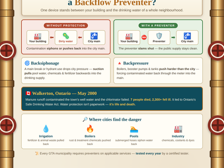 Why Does the City Require a Backflow Preventer on Your Water Main?