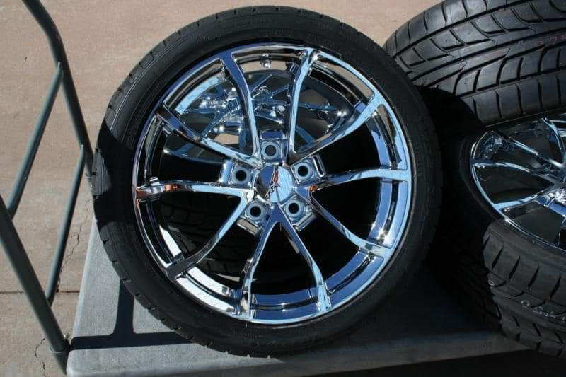 Thumbnail: Corvette OEM chrome Cup wheels And Tire Package 