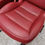 Thumbnail: 2013 C6 Corvette Grand sport seats with trim panels cobalt red used OEM