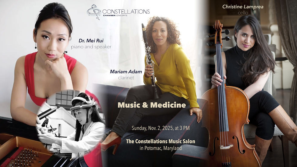 Music & Medicine: Dr. Mei Rui, Mariam Adam & Christine Lamprea