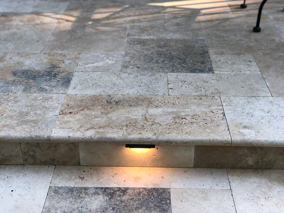 travertine stone pavers in rives junction Michigan 