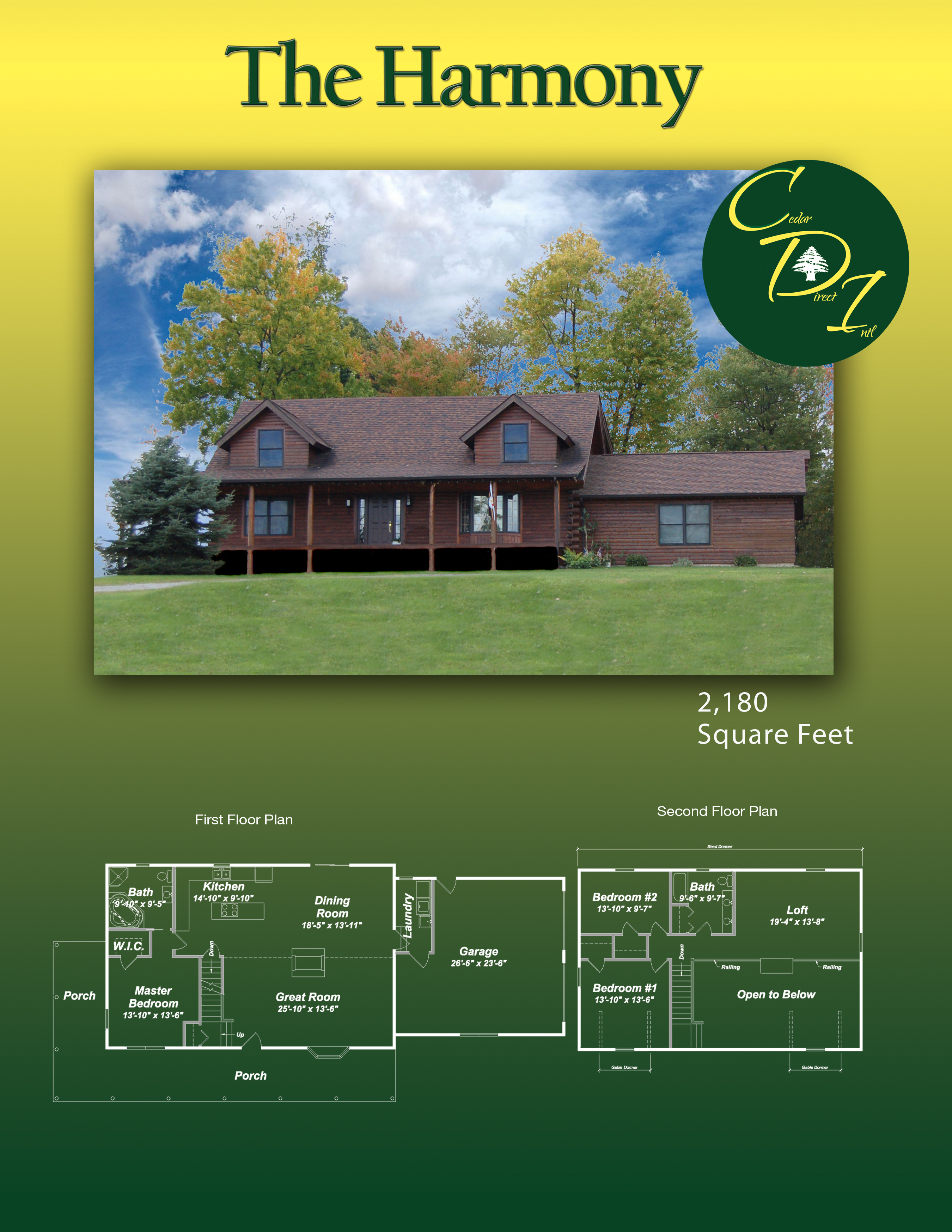Log Home Plans Plh Plans