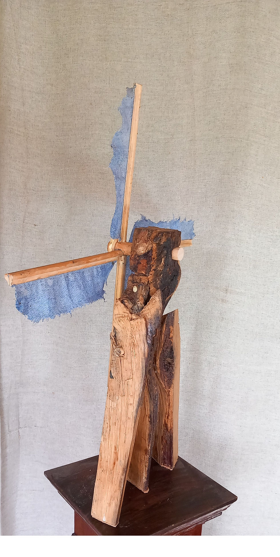Thumbnail: Handmade bespoke ornamental wooden windmill sculpture
