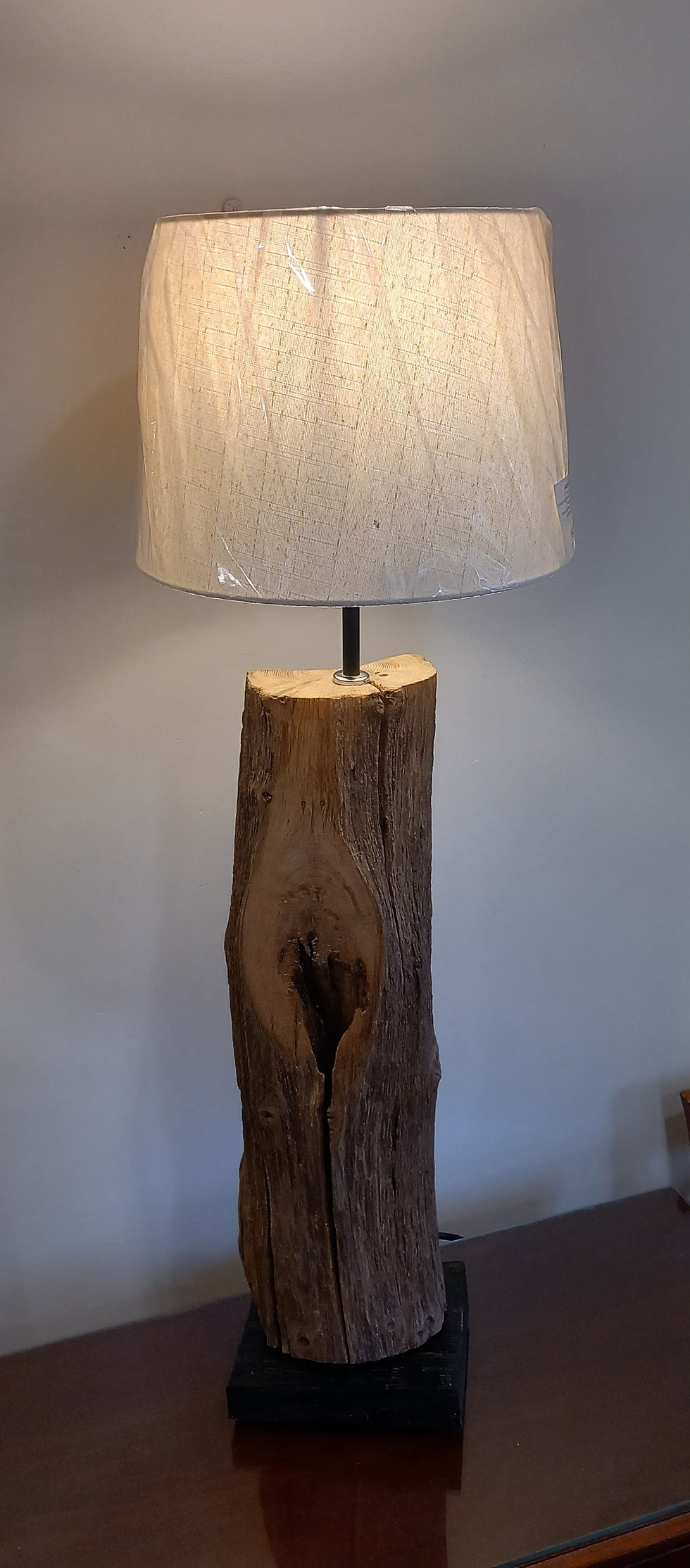 Thumbnail: Weathered wood lamps, either a pair or single. Reversible with two distinct side