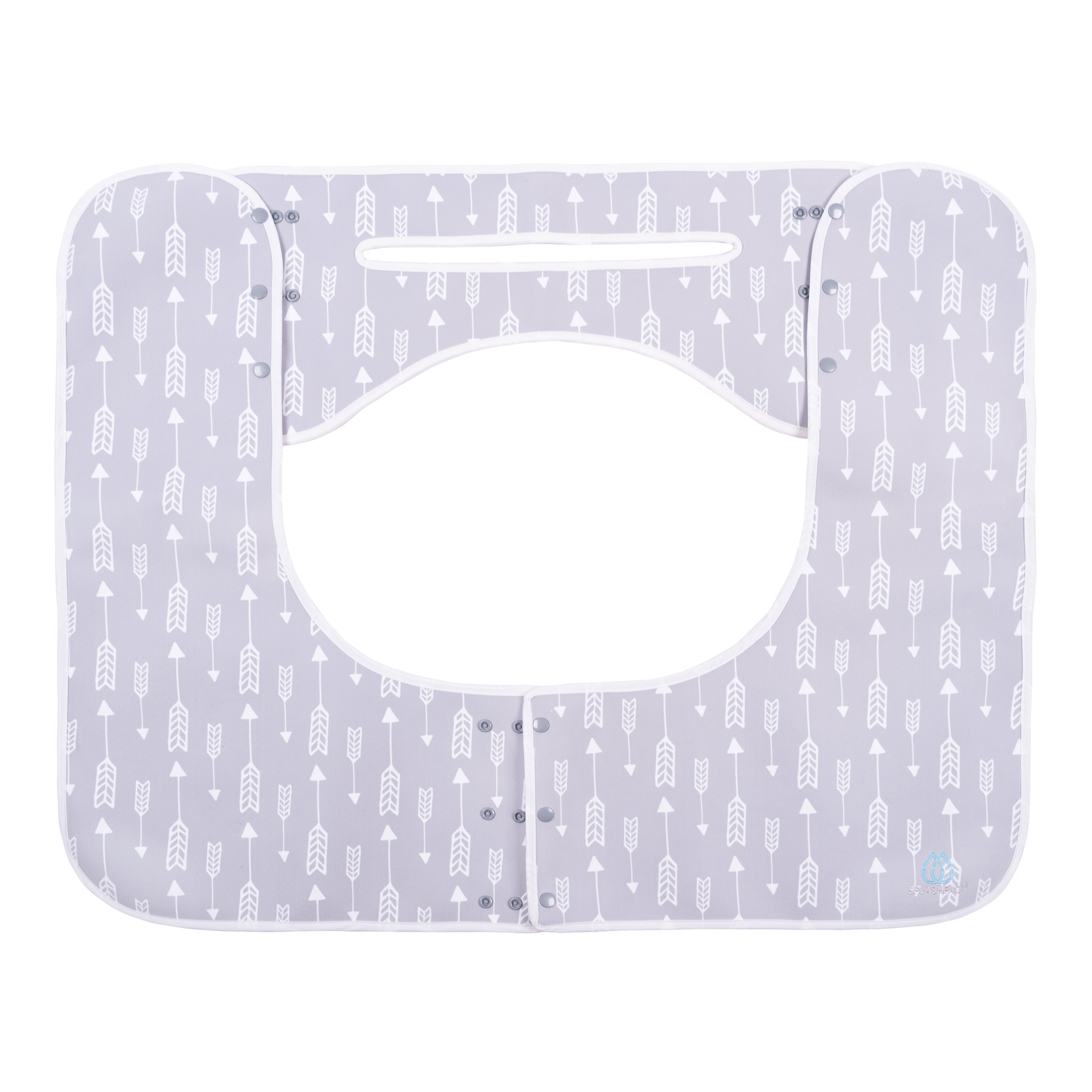 SPLASHPAD Grey and White Arrows Dog Bath Mat