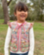 Girls Vest Pattern Front