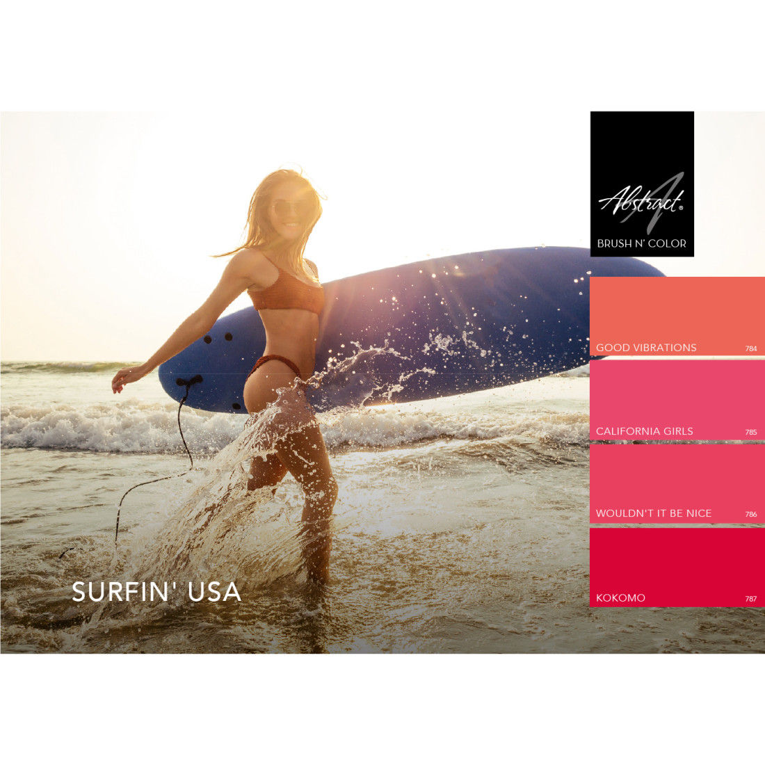 Brush N' Color Collectie SURFIN' USA 4 x 10ml
