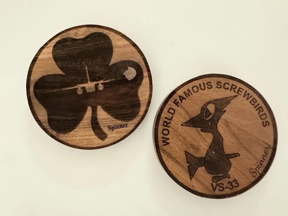 Thumbnail: Squadron Aviation Wooden Coasters Set