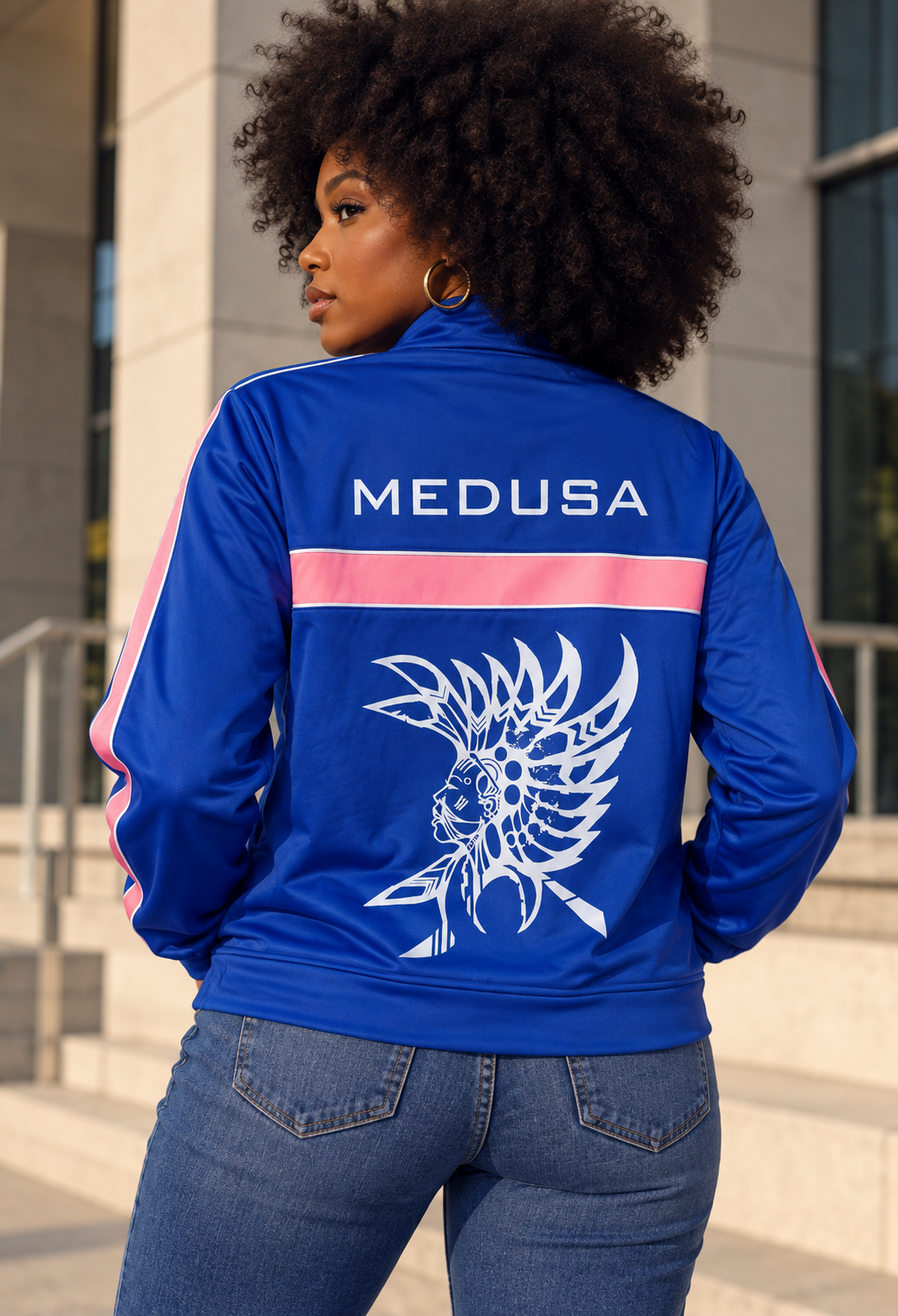 Medusa The Gangsta Goddess Sports Jacket with Logo