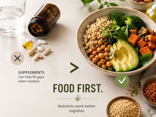 "Are we relying too much on supplements for nutrients that food was designed to provide?"