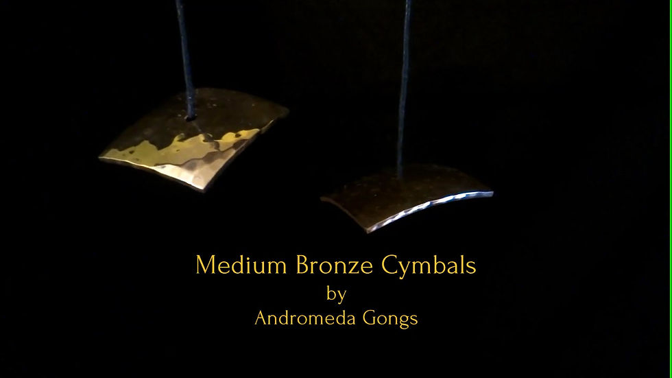 Thumbnail: Set of Bronze Square Cymbals - Medium