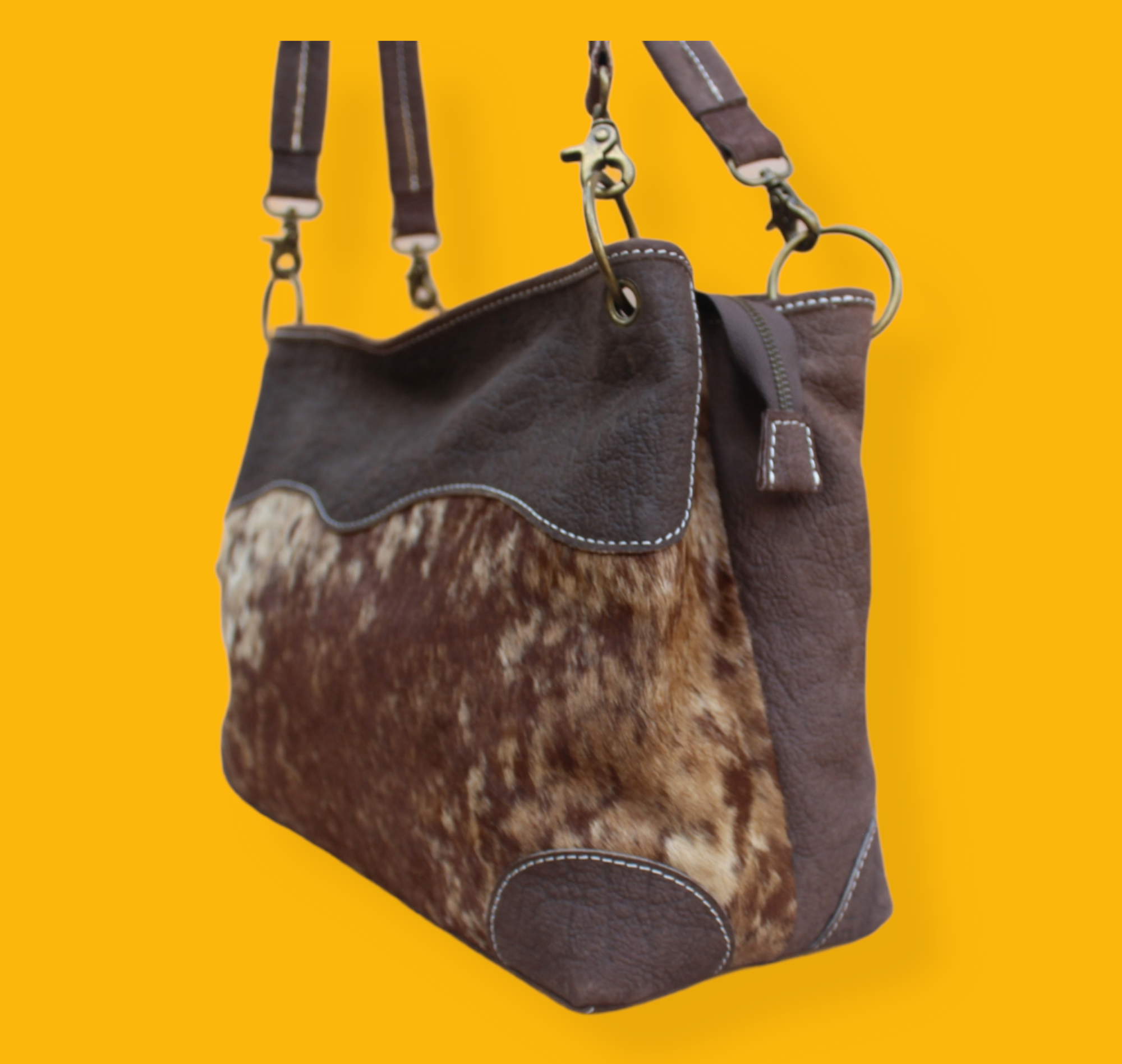 Calla Hair-on Ring Handbag