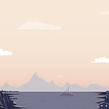 湖のボート