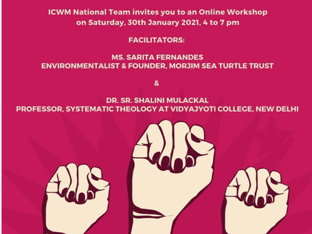Celebrating Women’s Prophetic PersistenceAn on-line workshop4 to 7pm, Saturday 30 January 2021