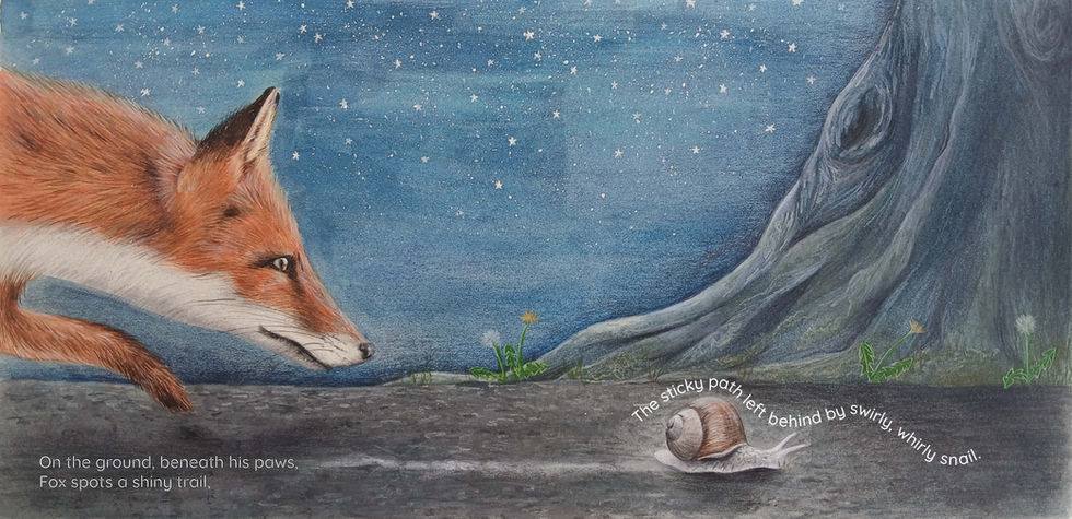 Fox and snail layout example