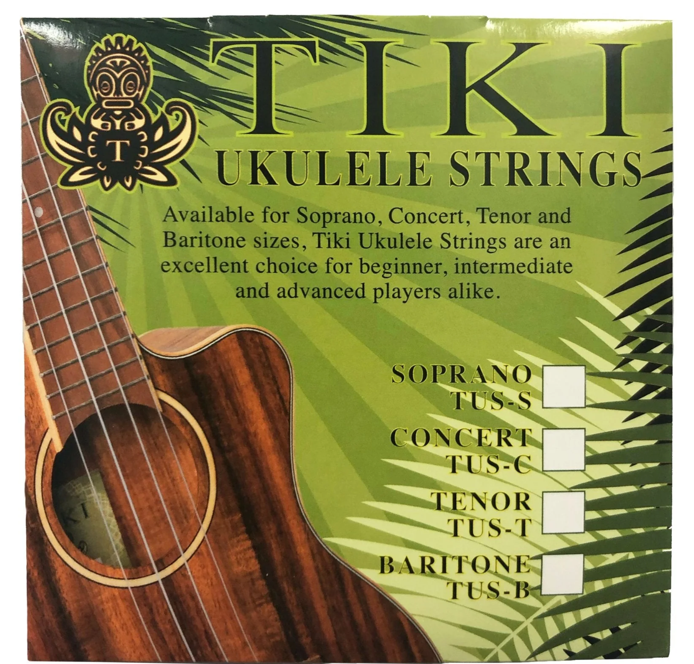 Tiki Concert Ukulele String Set GCEA