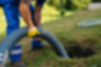 septic tank being pumped