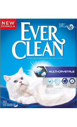Areia Auto Aglomerante Ever Clean Multi-Crystals 6 Litros