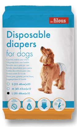 Eurosiam Fraldas Descartáveis para Cão M