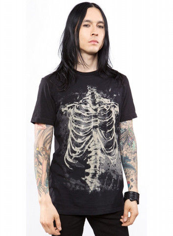 Lip Service Skeleton Ribcage T-Shir