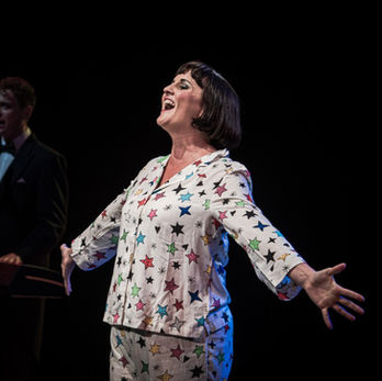 A woman singing