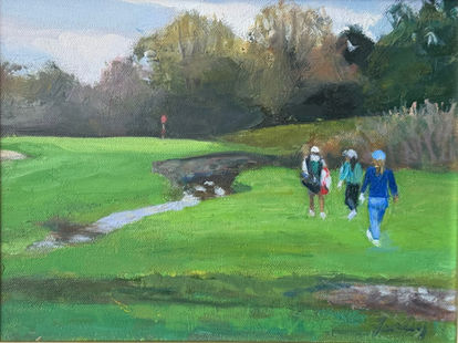 “Approaching 11, Merion East”, 9 x 12”, oil SOLD