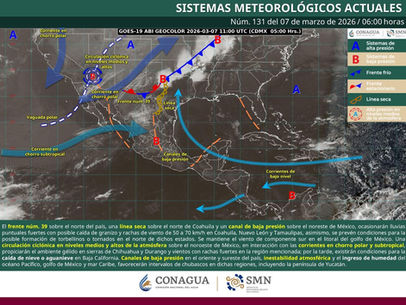 Pronóstico del tiempo para Oaxaca hoy sábado 7 de marzo de 2026