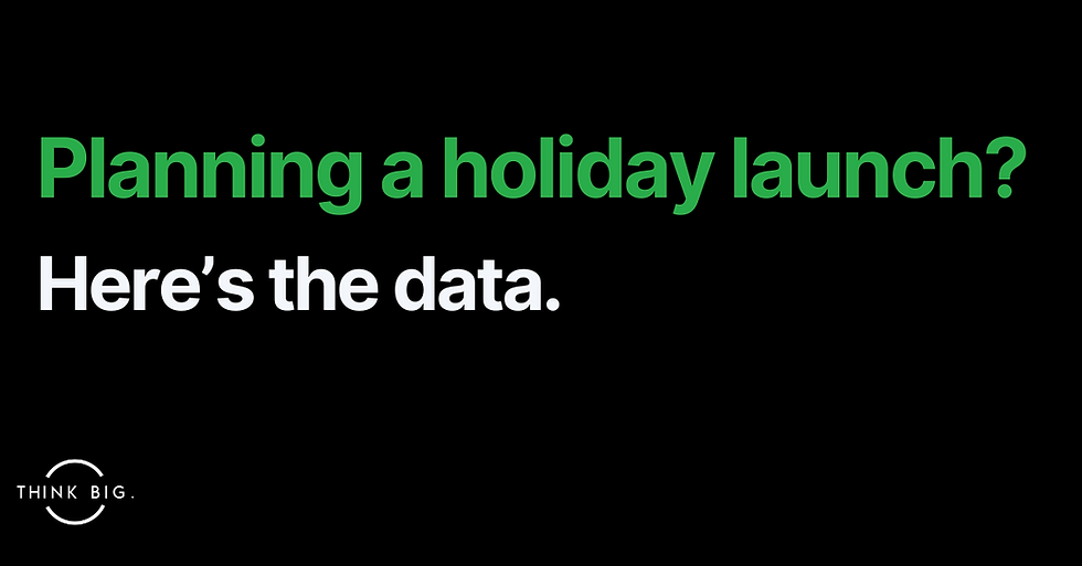 Planning a Holiday Launch?