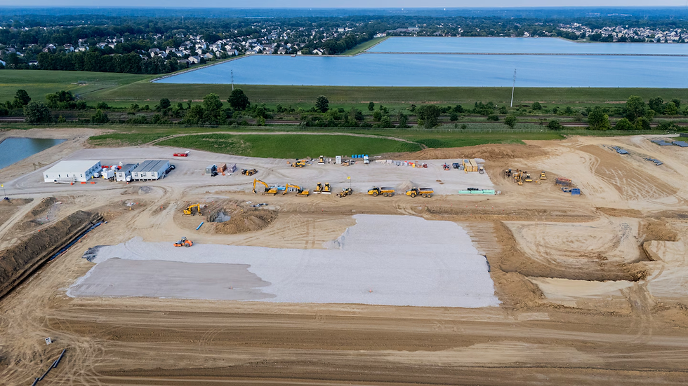 The construction site for the COL5 data center.