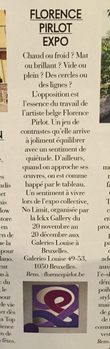 article Elle BELGIQUE