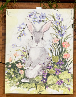 Spring Bunny 10" Canvas ($27)