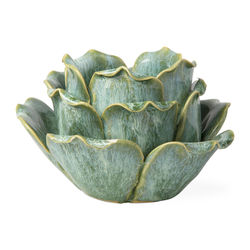 Green Flower Tealight Holder ($26)
