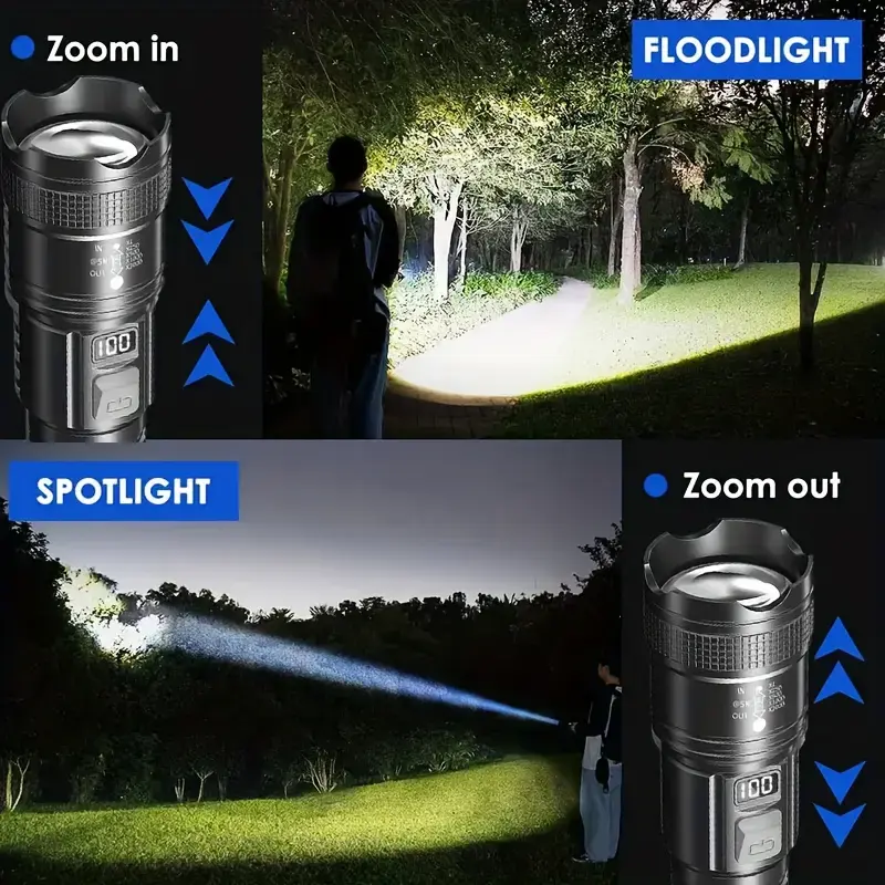 Miniatura: High Strong Power Led Flashlights Tactical Flash Light Torch Ultra Bright Lamp U
