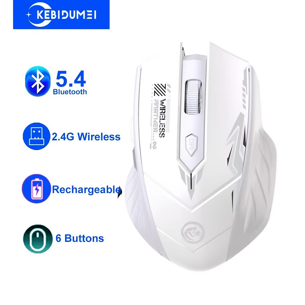 Miniatura: Mouse Bluetooth 5.4 Mouse Dual-Mode 2,4G Wireless Mouse 6 Botões Gaming Mouse Of