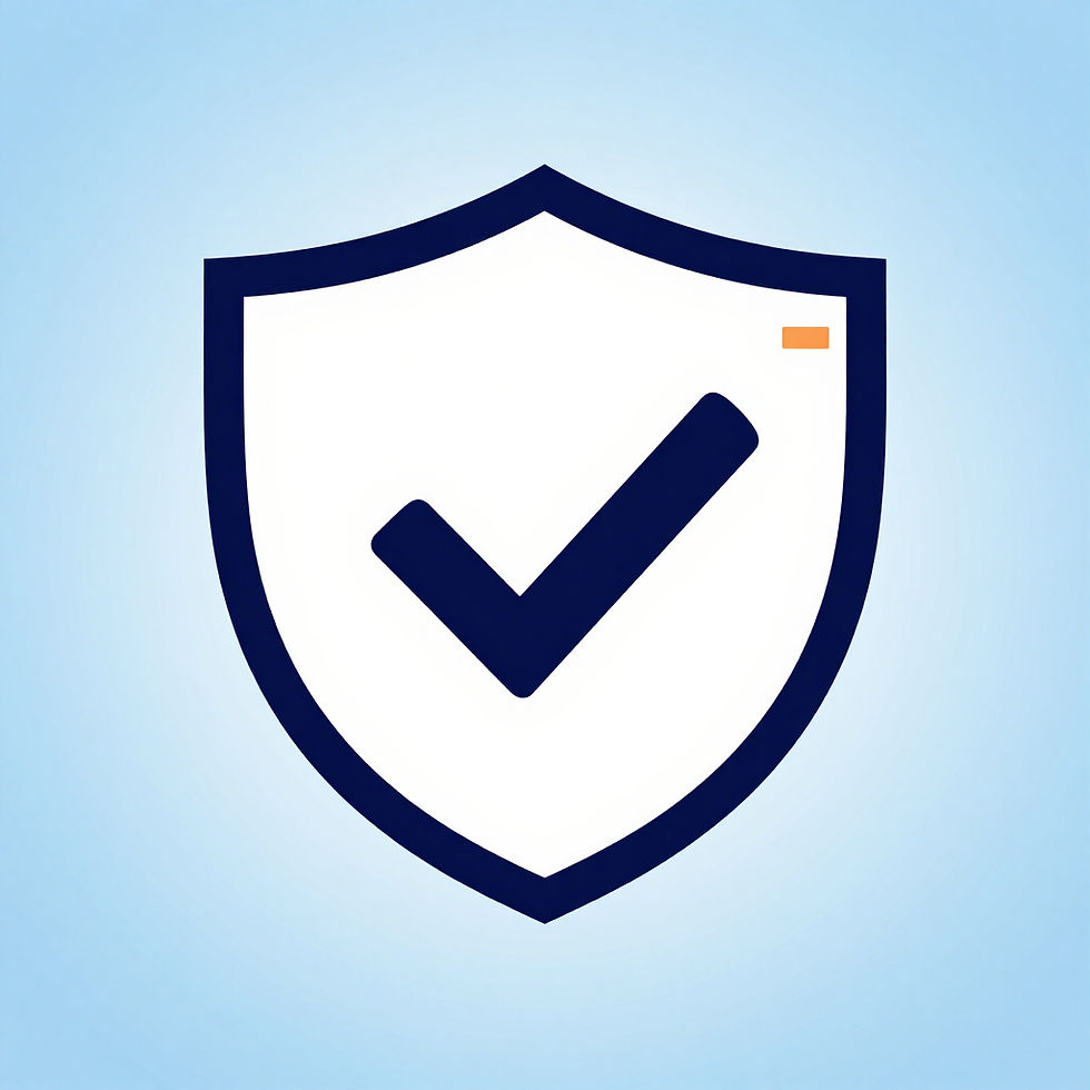 Shield icon with a checkmark for verified repair engineers