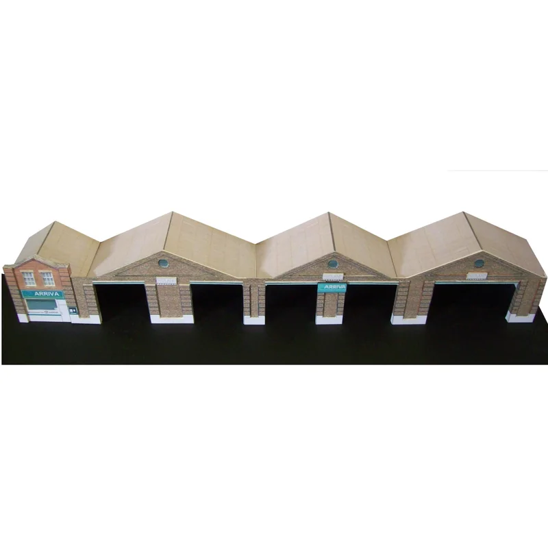 SuperQuick Bus Depot / Hangar Building Kit - 1:76 OO Gauge Model Railway Series B34