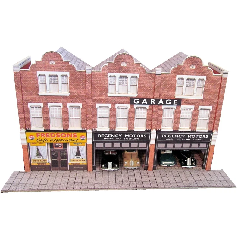 DGS Dutch Gabled shops 1/76 scale card model kit