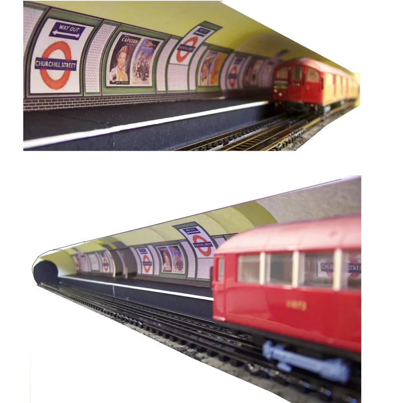 TSN Underground station tube tunnel 1/76