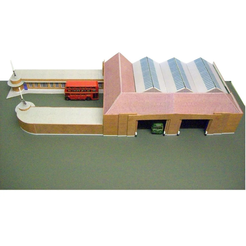 Staines ST bus garage card model kit 1/76 scale